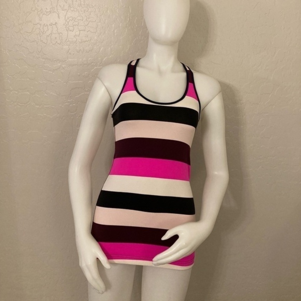 Lululemon Cool Racerback ll Tank Bold Stripes Size 6